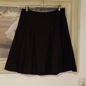 Black flare skirt
